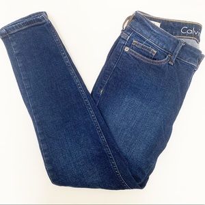 Calvin Klein capri dark wash skinny jeans